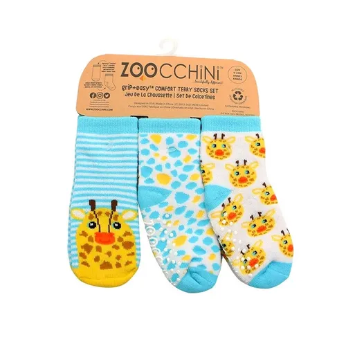 Zoocchini  Buddy Baby 3 Pc Socks Jaime The Giraffe