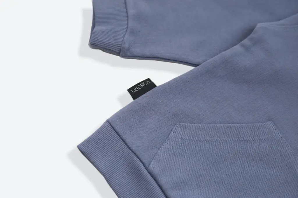 KidORCA Brushed Terry Hoodie _ Dove