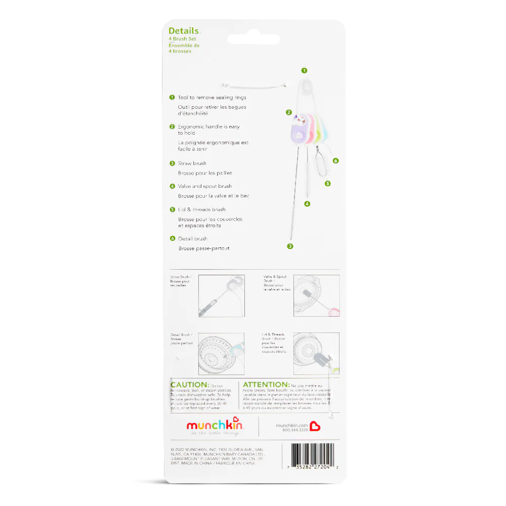 Brush Set - Munchkin Details Bottle & Cup Cleaning