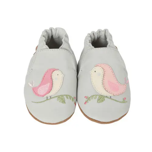 Robeez Soft Soles - Bird Buddies Grey-for-girls-boutique.1.webp