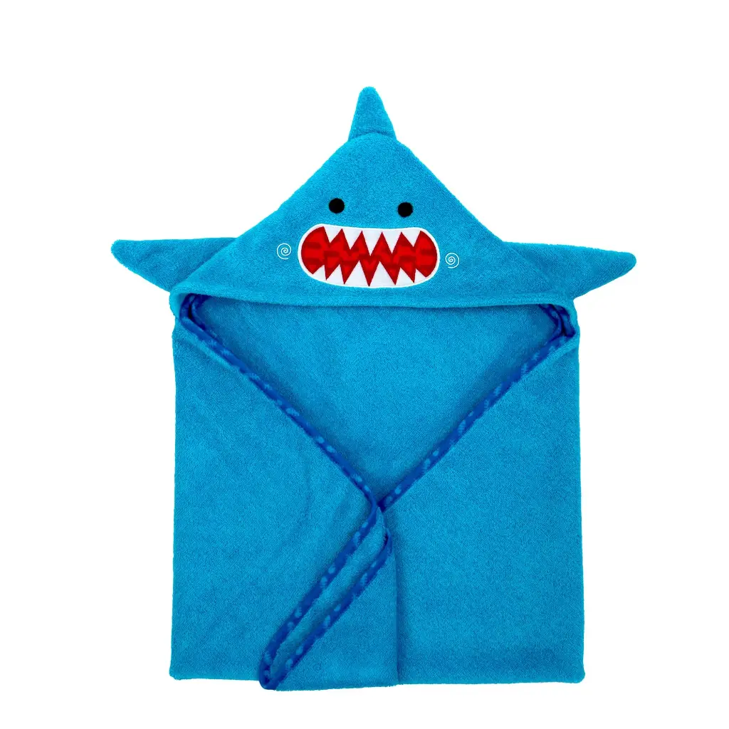 Baby Towel - Zoocchini Sherman The Shark 0-18M