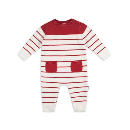 Gerber 1 Pack Sweater Knit Romper - Boy (NB)