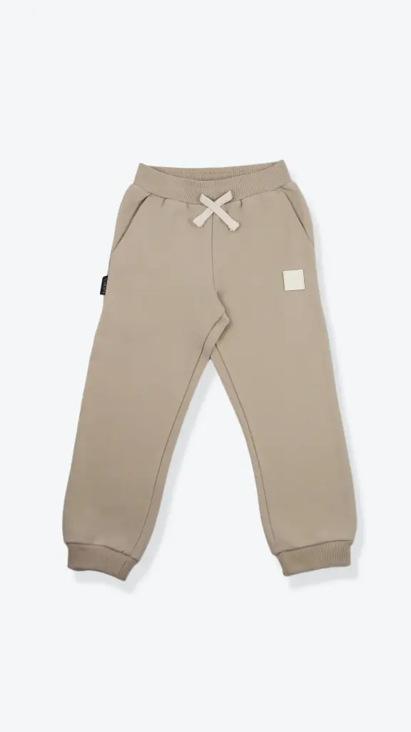 KidORCA Brushed Terry Sweatpants _ Wheat (6-9M)