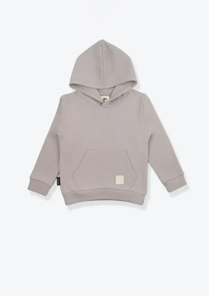 KidORCA Brushed Terry Hoodie _ Dove (6-9M)