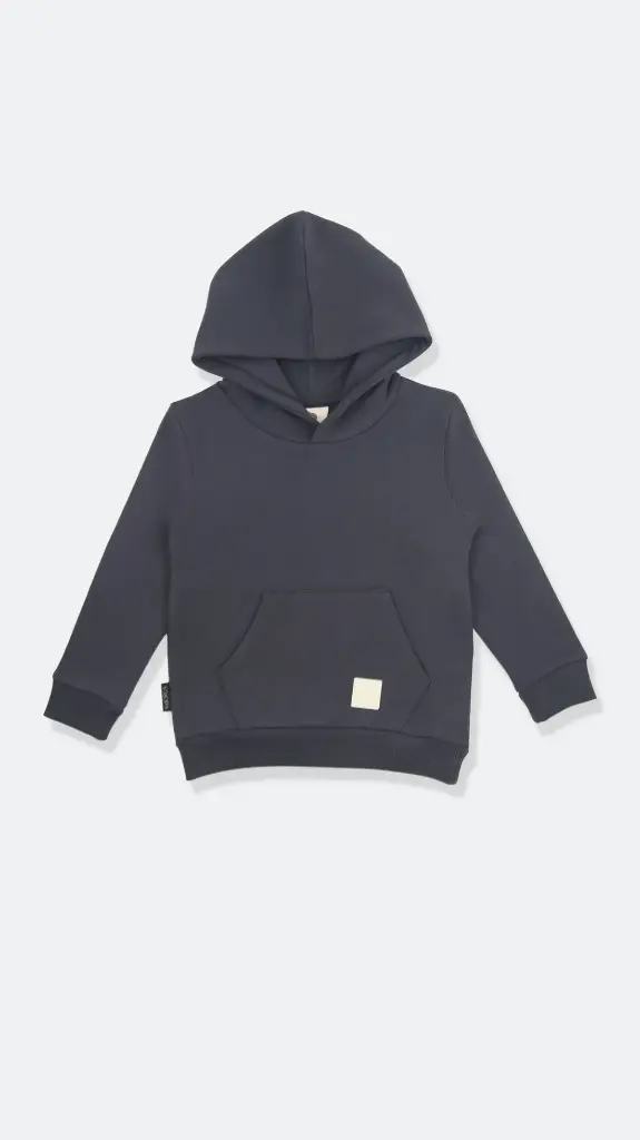 KidORCA Brushed Terry Hoodie _ Lava (6-9M)