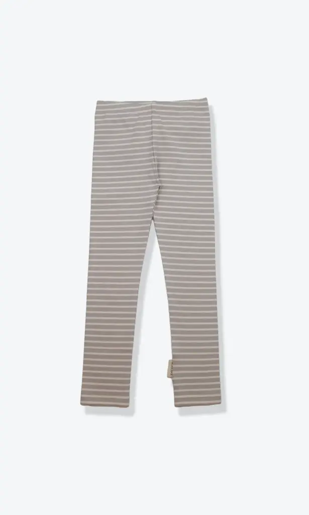 KidORCA Extra Long Leggins _ Stripe / Dove (6-9M)