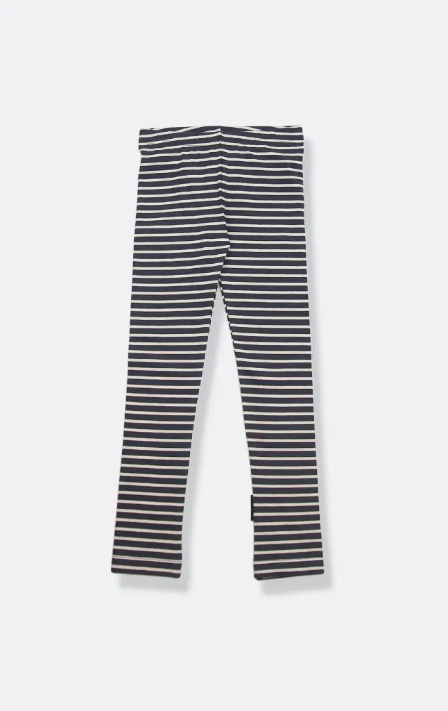 KidORCA Extra Long Leggins _ Stripe / Lava (6-9M)