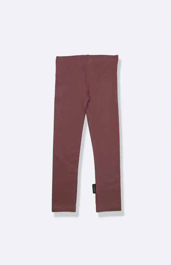 KidORCA Extra Long Leggins _ Deep Mauve (6-9M)