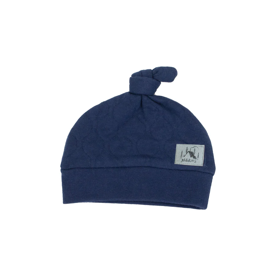 Juddlies Quilted Collection - Newborn Hat - Midnight