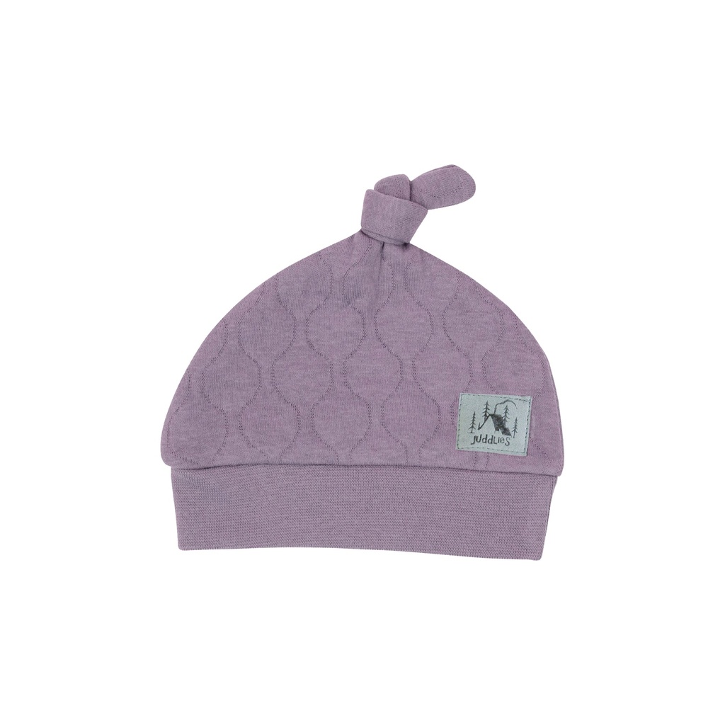 Juddlies Quilted Collection - Newborn Hat - Mauve