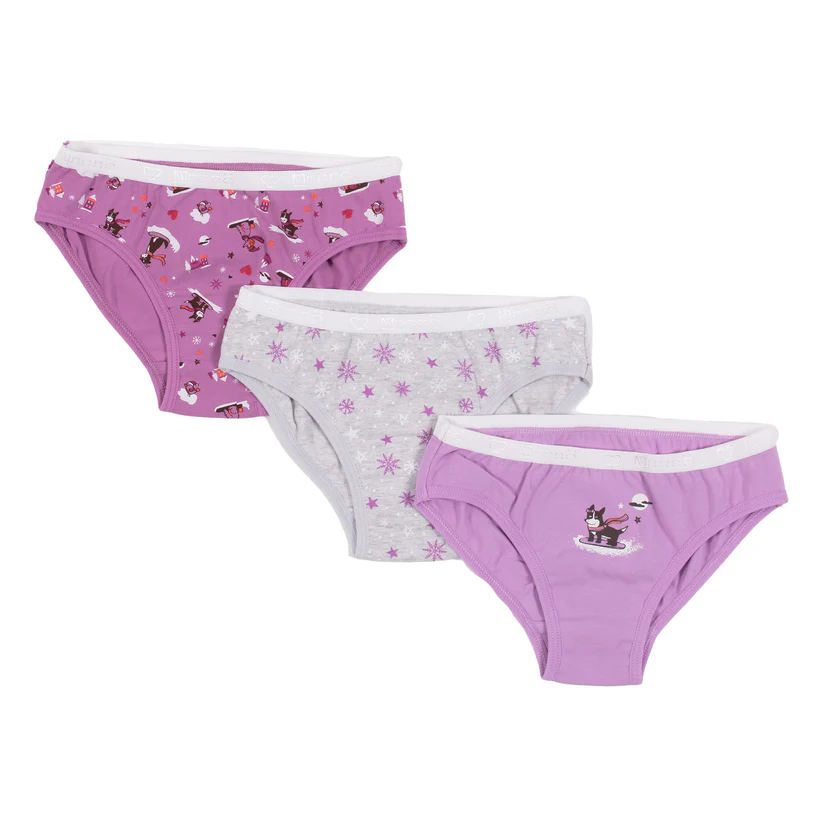 Nano Girls Underwear Purple 3 Pack (2/3)