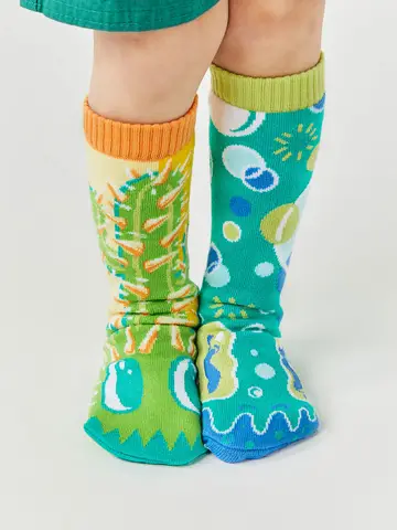 Pals Socks Fun Mismatched Non-Slip Pokey & Poppy (1-3Y)