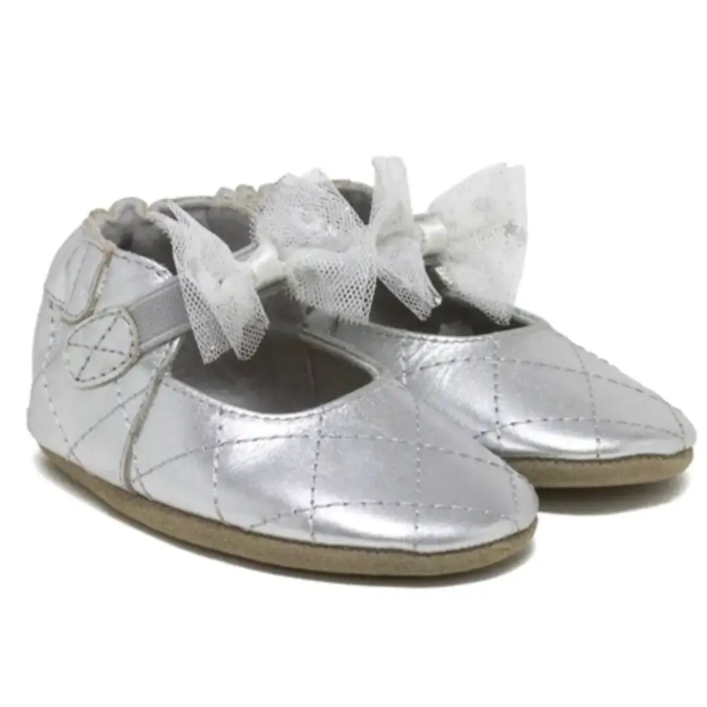 Robeez Soft Soles -Winnie Silver (0-6m)