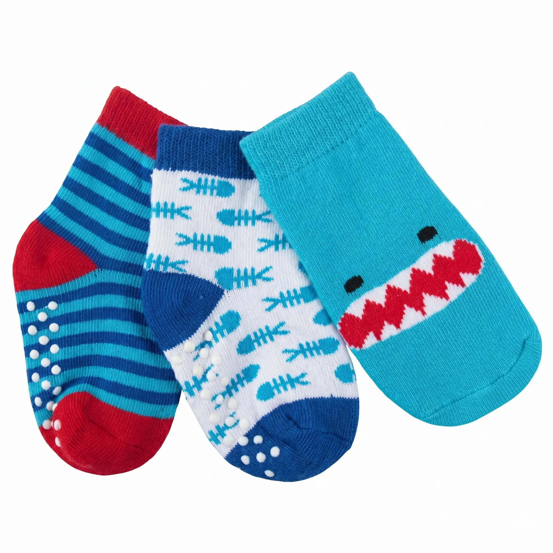 Zoocchini  Buddy Baby 3 Pc Socks Sherman The Shark