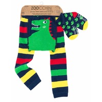 Zoocchini Legging & Sock Set Devin the Dinosaur (6-12M)