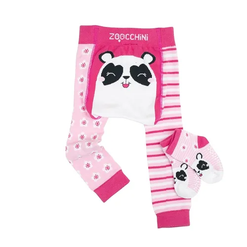 Zoocchini Legging & Sock Set Pippa the Panda (6-12M)