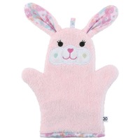 Zoocchini Baby Snow Terry Bath Mitt - Beatrice Bunny 0-18M
