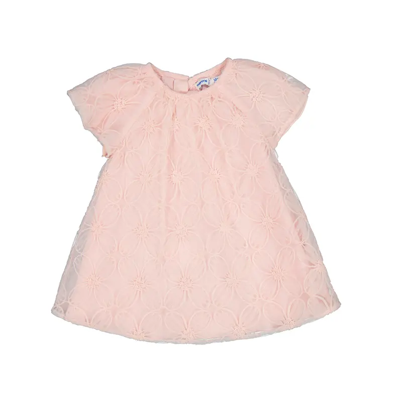 Mayoral Embroidered Tulle Dress- 1982 - Rose (6M)