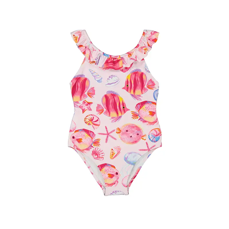Mayoral Printed Swimsuit - 3719 - Magenta (2Y)