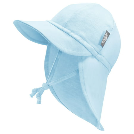 Jan & Jul Sun Soft Cotton Baby Cap - Baby Blue (M 6-24m)