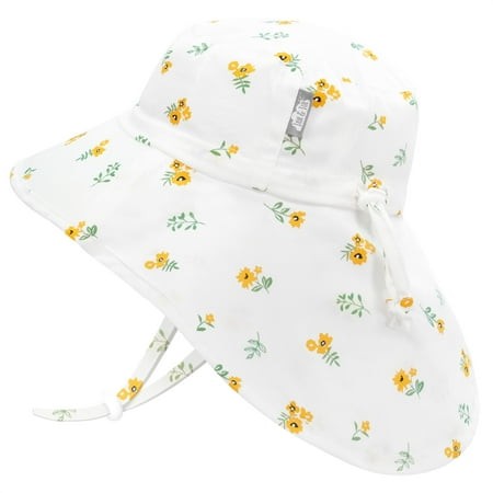Jan & Jul Cotton Xplorer Hat - Yellow Flower (S 0-6m)