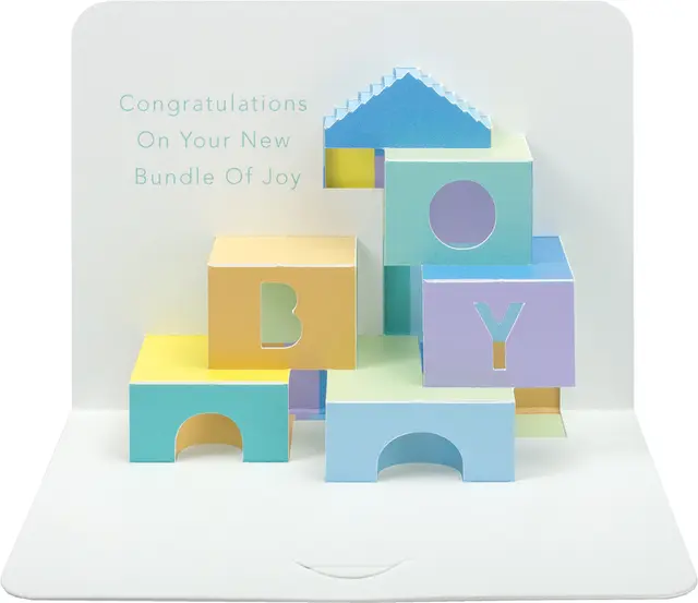 Incognito Greeting Cards Baby Shower ART-PP18 - Boy