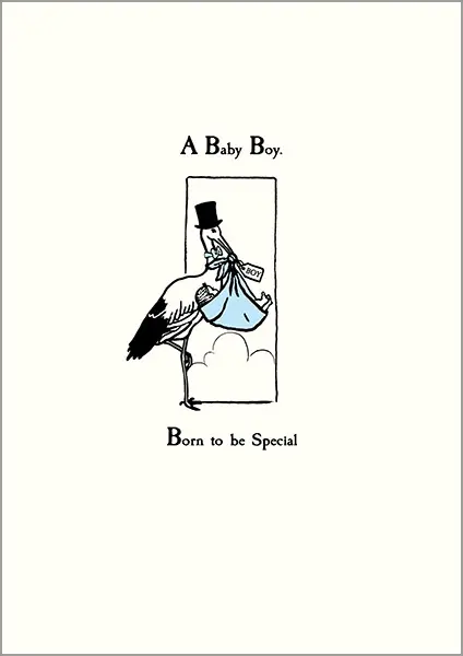 Incognito Greeting Cards Baby Shower ART-UP36 - Boy
