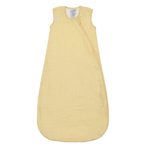 Perlimpinpin Cotton Muslin Sleep Sack / Lemon 0.7 Tog