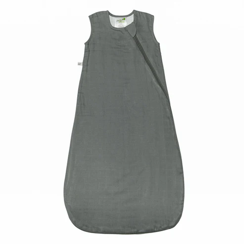 Perlimpinpin Cotton Muslin Sleep Sack / Charcoal 0.7 Tog (0-6M)