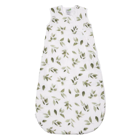Perlimpinpin Cotton Muslin Sleep Sack / NA Leaves 0.7 Tog (0-6M)