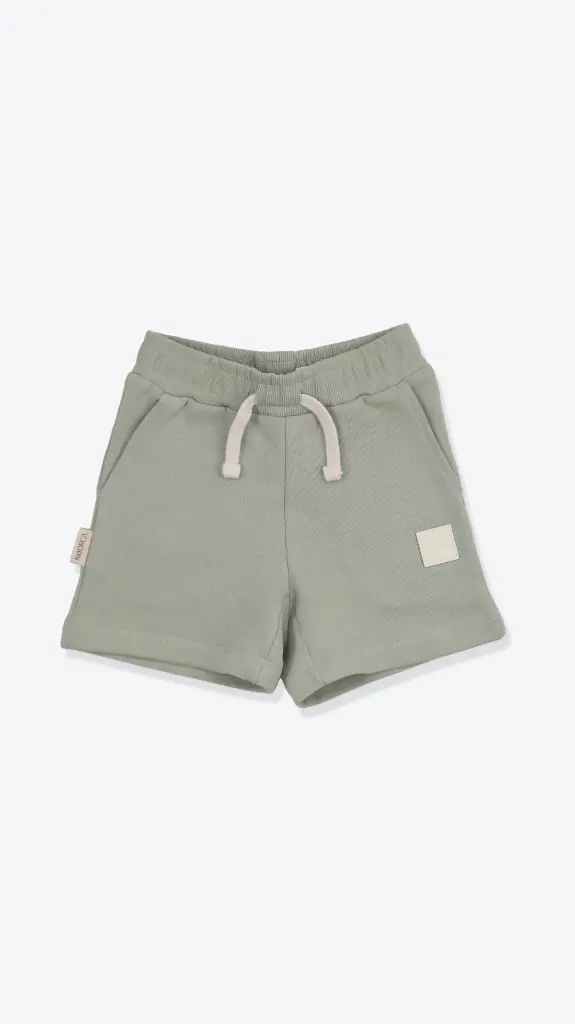 KidORCA French Terry Shorts _ Sage (6-9M)