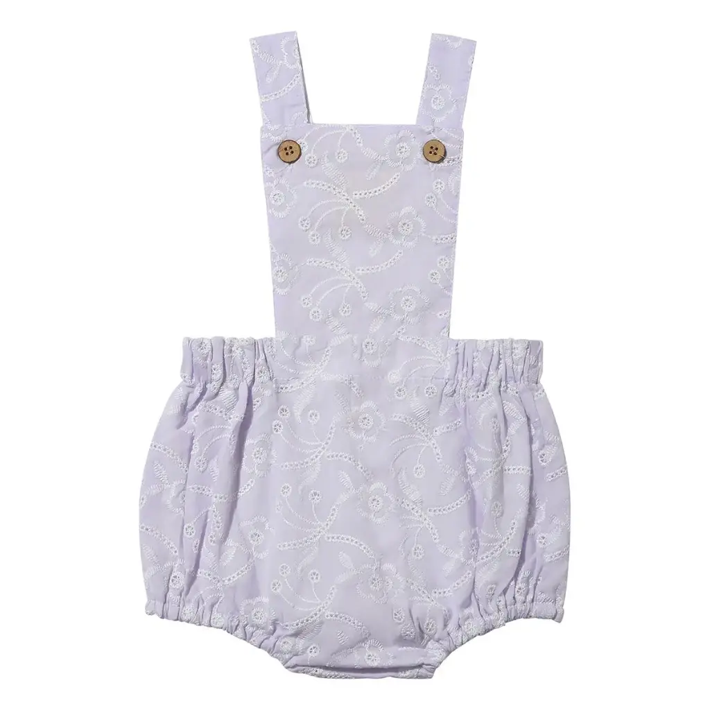 Vignette Adaline Pinafore Bubble V1307B - Lavender Meadow Eyelet