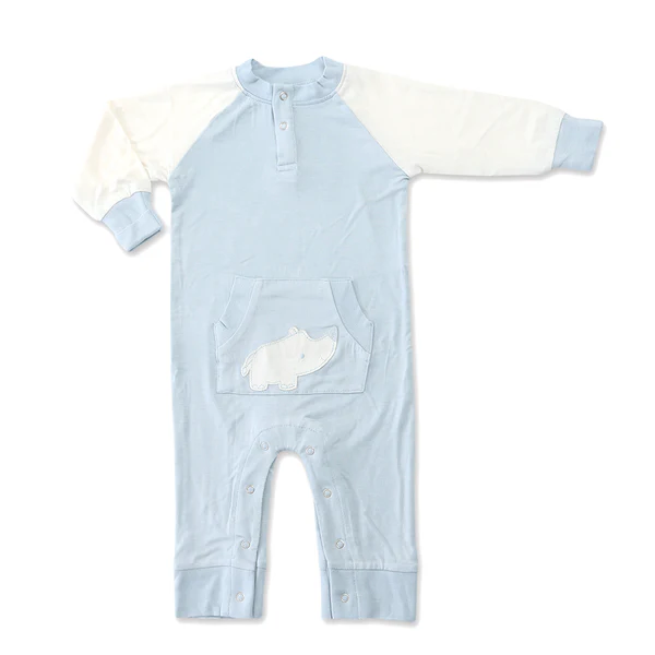 Silkberry Baby WF4017 Romper Sea Breeze (0-3M)