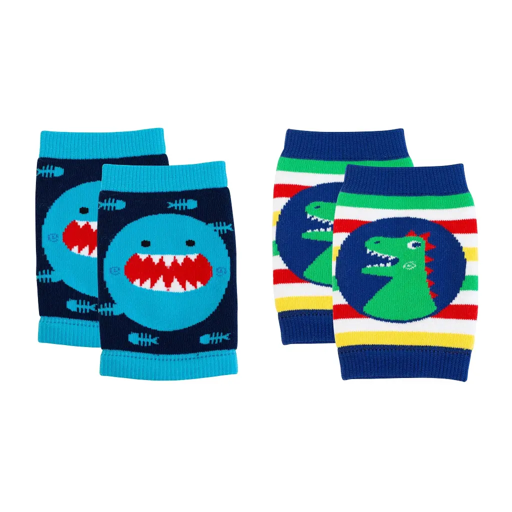 Crawler Knee Pad - Zoocchini Sherman The Shark/ Devin The Dino