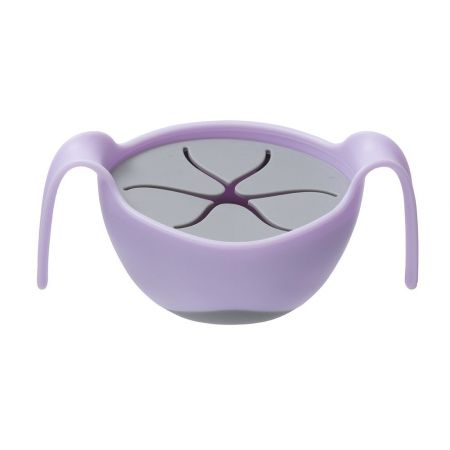 B.box Bowl+Straw -Banana Split - Purple