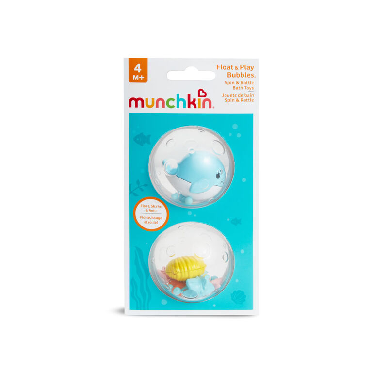 Munchkin 2PK Float And Play Bubbles Whale