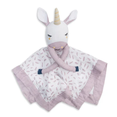 Lulujo Muslin Lovey - Unicorn