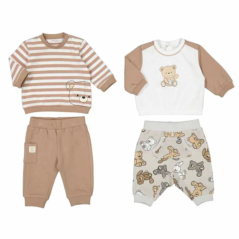 Mayoral Knit Set 1612 - White Bear (0-1M)