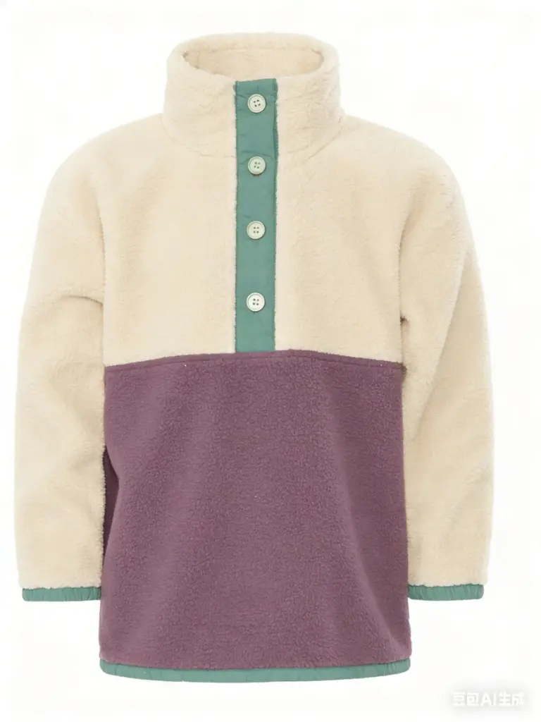 Attraction Button Down Sweater Vancouver Moose  - Ivory/Eggplant/Sage 8313