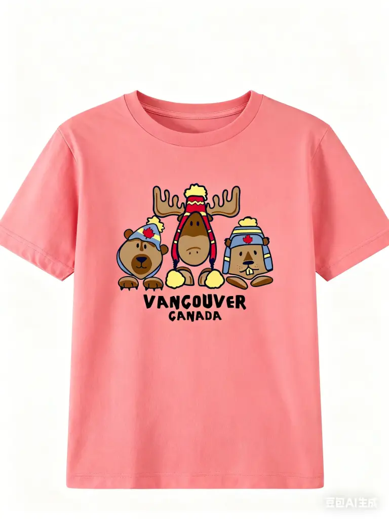 Attraction Kids/Baby Bear-Moose-Beaver with Toques - Melon 0072 (2Y)