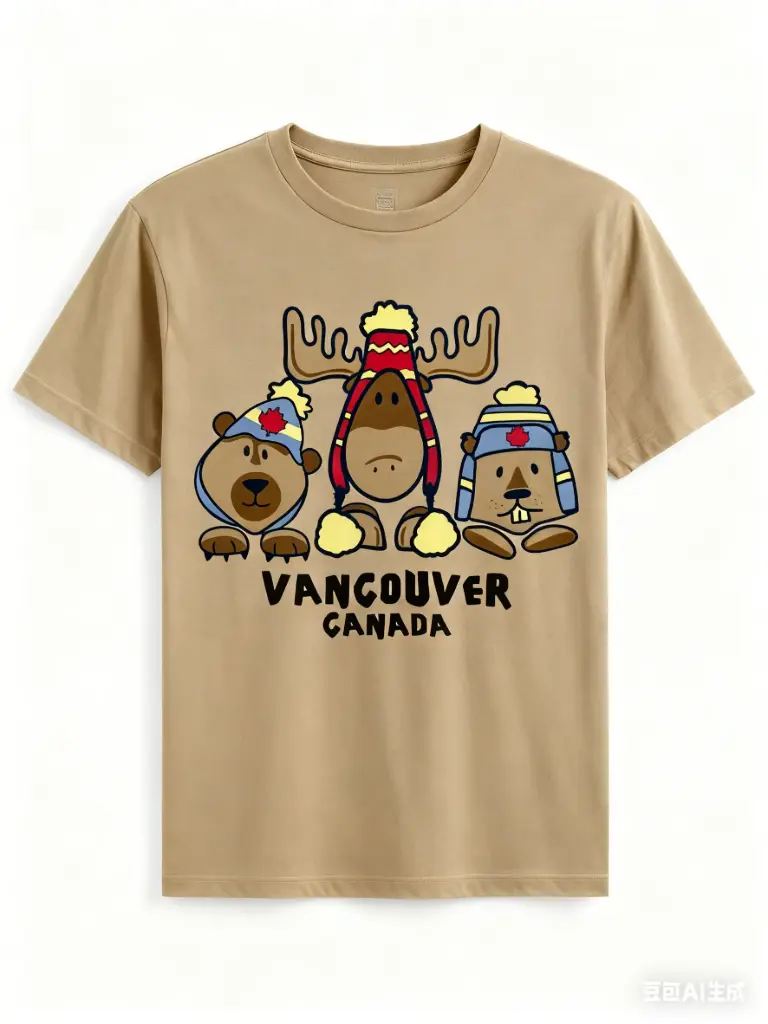 Attraction Kids/Baby Bear-Moose-Beaver with Toques - Sand 0070 (2Y)
