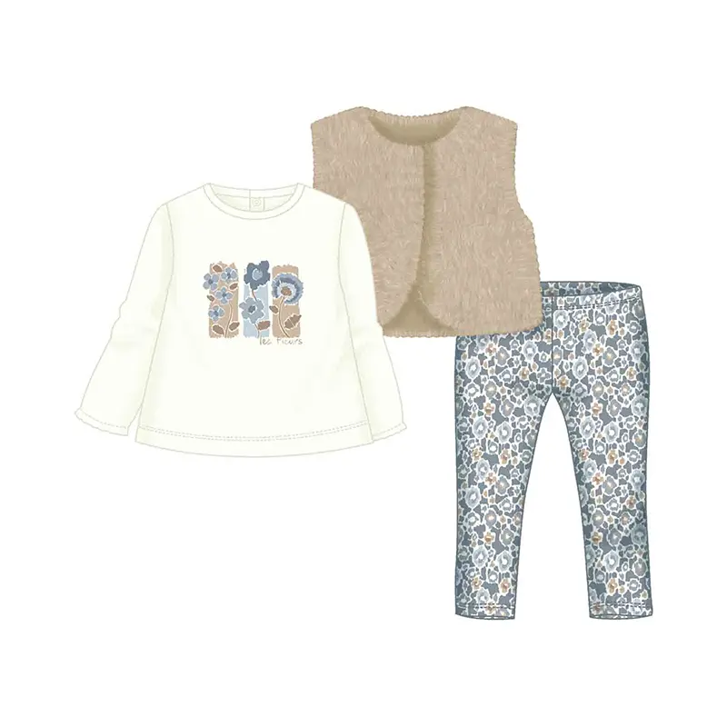 Mayoral Leggings Set 3 Garments 02739 - Blue Bell (6M)