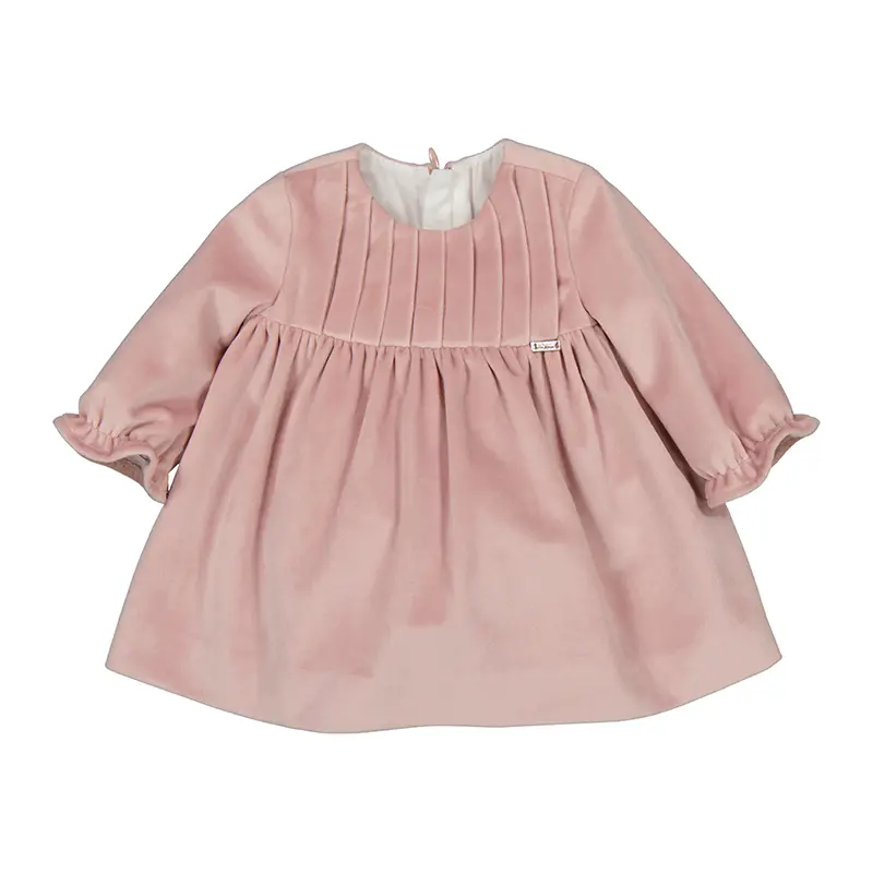 Mayoral Velvet Dress 02819 - Petal