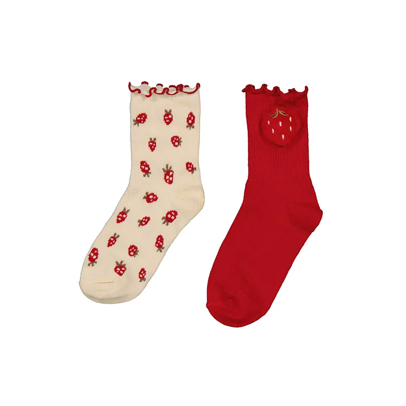 Mayoral Set 2 Jacquard Socks 10054 - Red