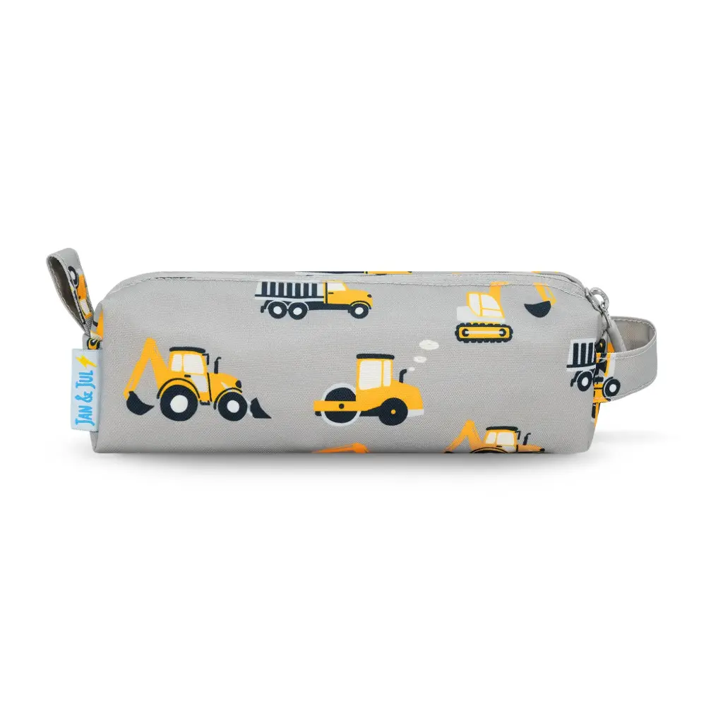 Jan & Jul Pencil Case - Grey Construction