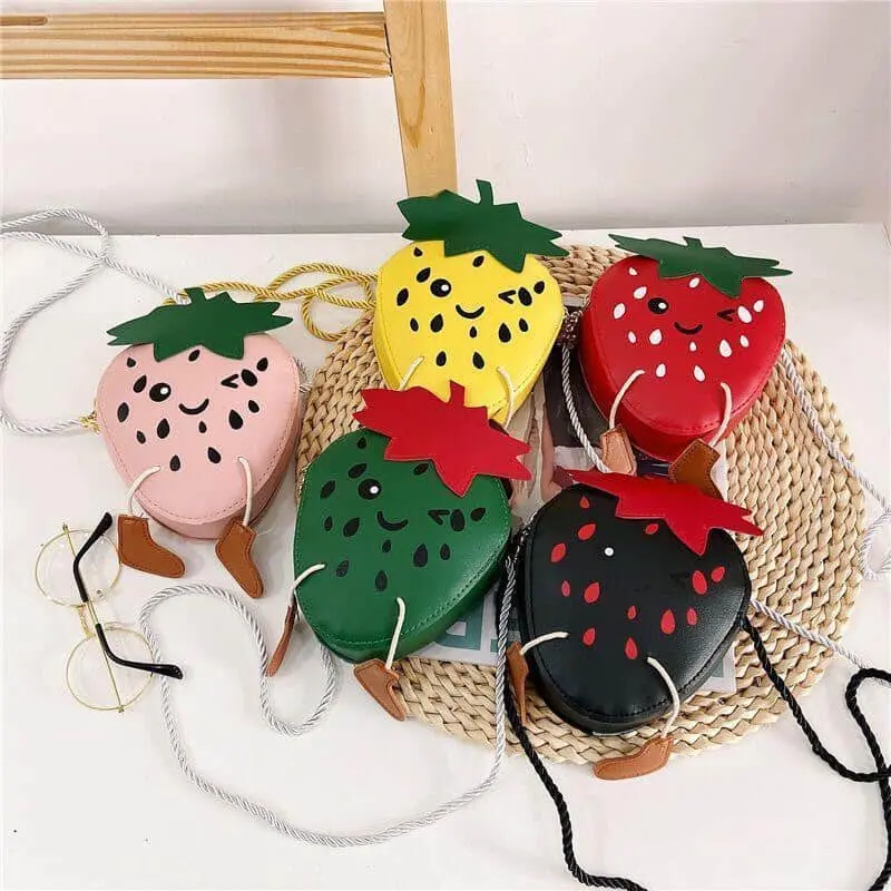 Berry Bags Crossbody Strawberry Purse - Yellow