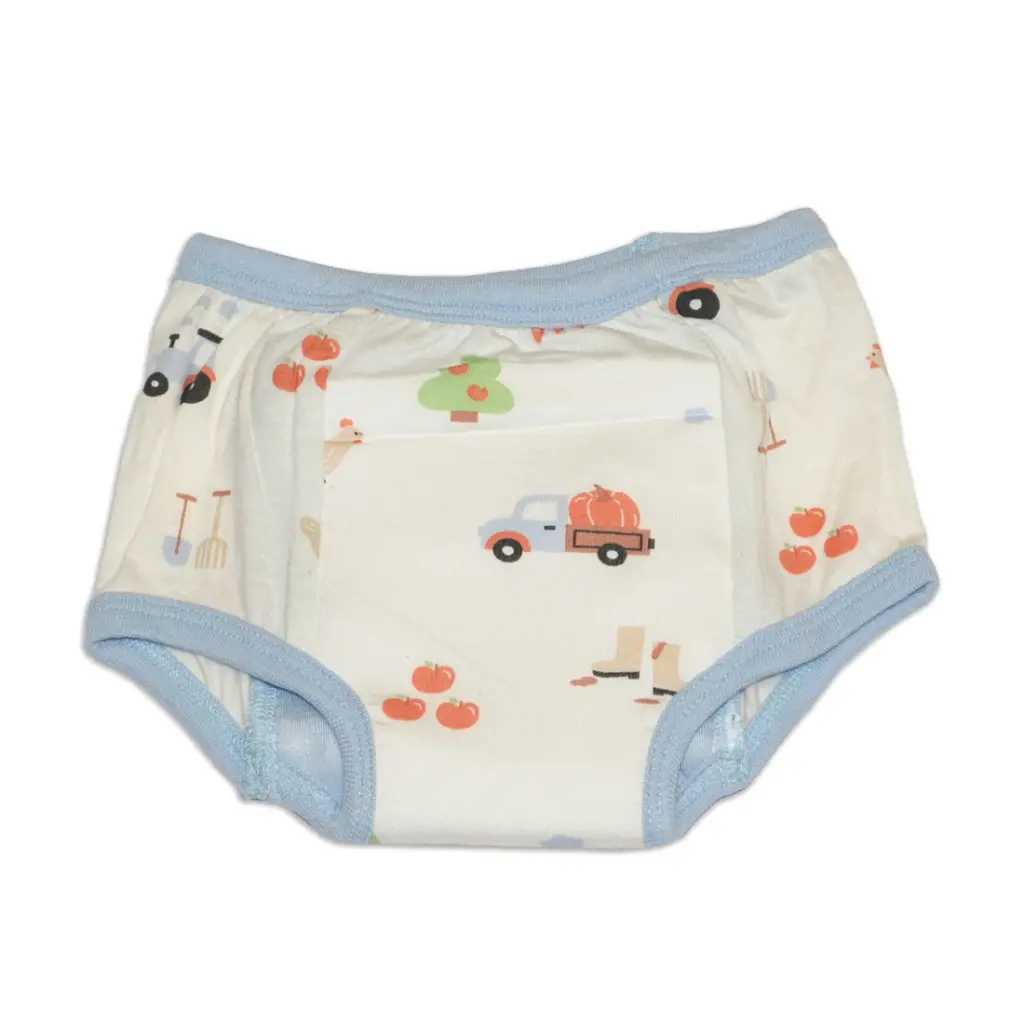 Silkberry Baby Training Pants WF4610 Bamboo (Pumpkin Farm Print) (18-24M)
