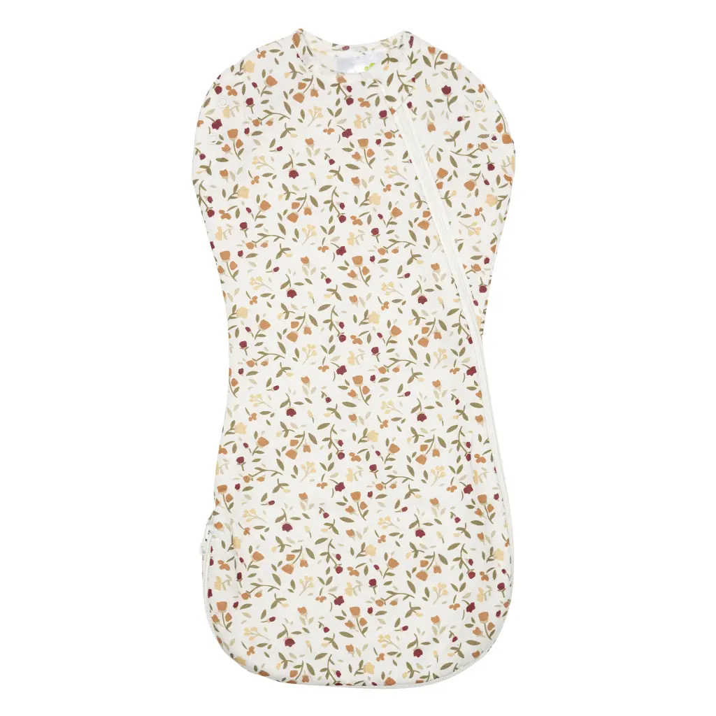Perlimpinpin Bamboo Newborn Sleep Bag - Floral (1.0 tog) NB