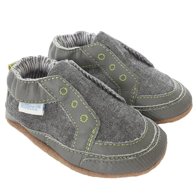 Robeez Soft Soles -  Stylish Steve Stone (0-6M)