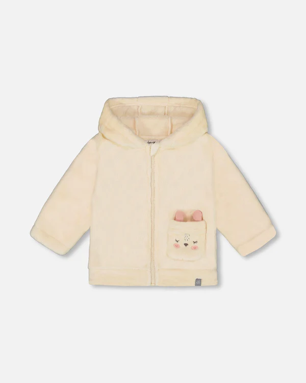 Deux Par Deux hooded Jacket 101 - Cream